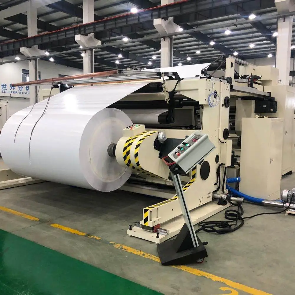 
Pressure sensitive paper label laminate PE,BOPP,PET PVC slitter machine 