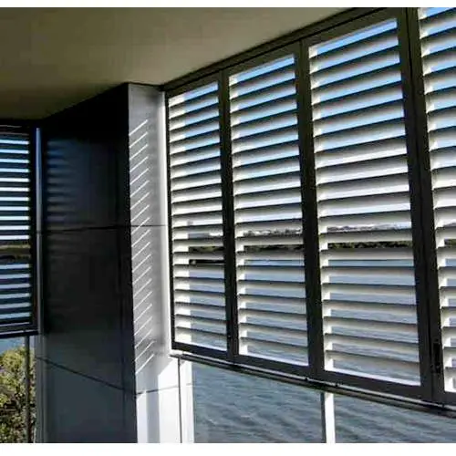 Modern Customized Windows With Built In Blinds Aluminium Glass Louver Blind Window