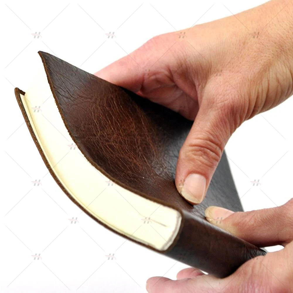 
Custom Logo Leather Journal Cover Field School Business Meeting Notebook 