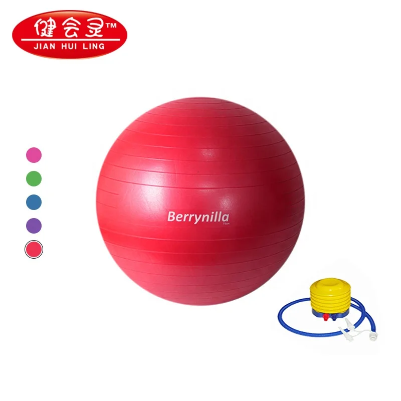 Мяч для занятий йогой, из пвх, с насосом, 55 см/65 см/75 см/85 см