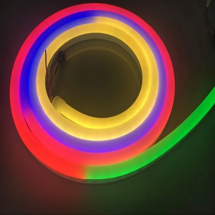 Хорошее качество 12 в 24 В Пиксельная адресная цифровая полоса SMD 5050 RGB полноцветная светодиодная Неоновая Гибкая веревка