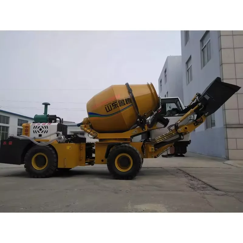 LUZUN 1 6-1 8 cbm портативная самозагружающая Бетономешалка по Заводской Цене барабанная