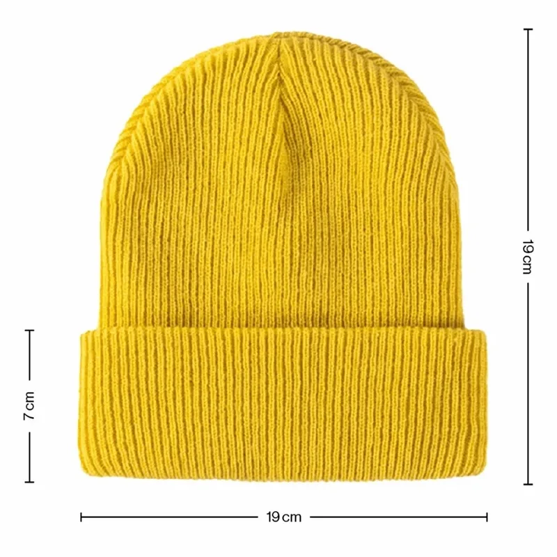 Classic Custom Your Own Embroidery Logo Beanies Jacquard Knitted Hats Wholesale Warm Hat