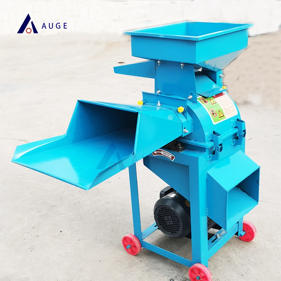 grass crusher straw crusher feed hammer mill mini electric grass cutter agriculture grass hammer mill for animal feed