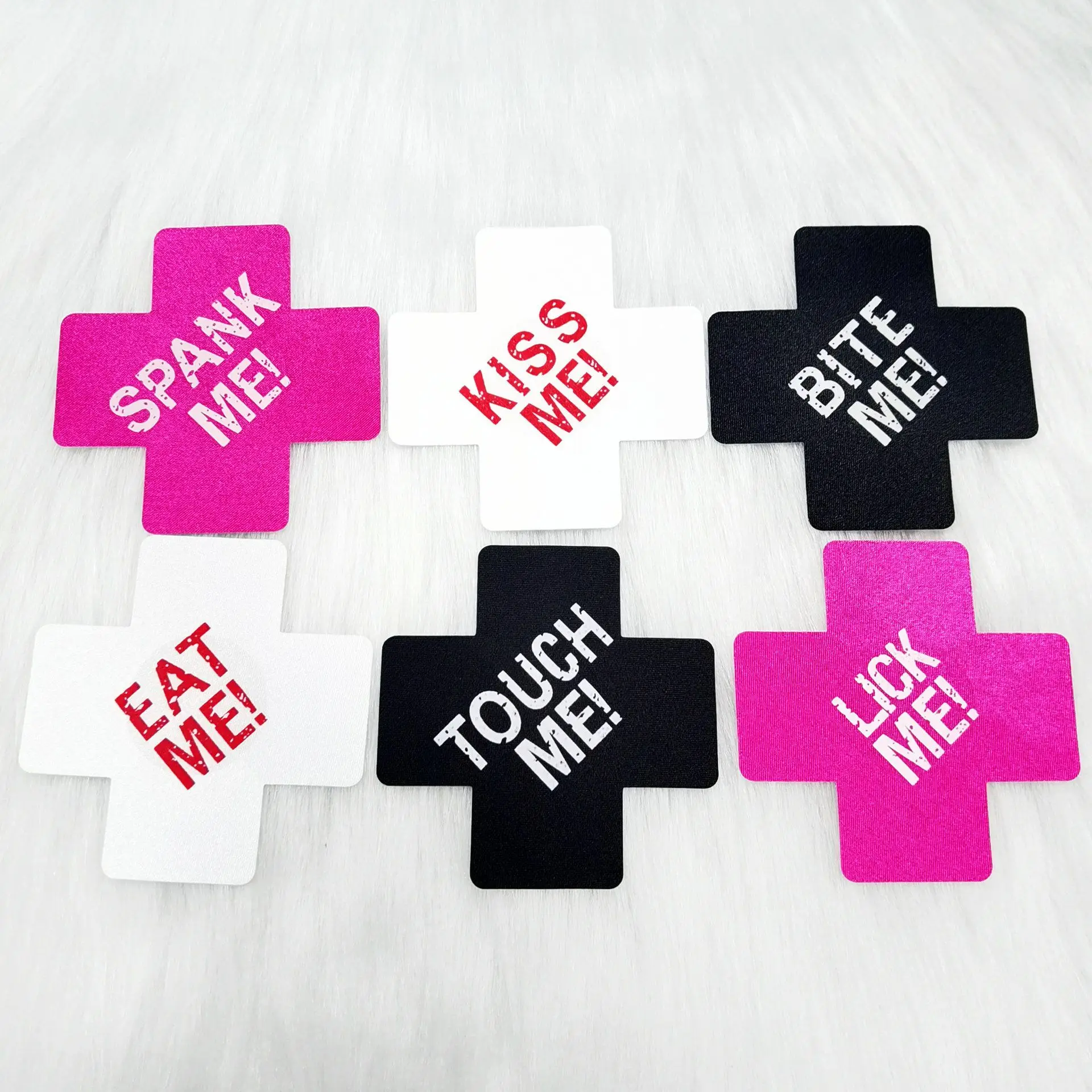 Nipple Pasties Disposable For Women Boob Cross Pasties Adhesive Nipple Cover Sexy Black