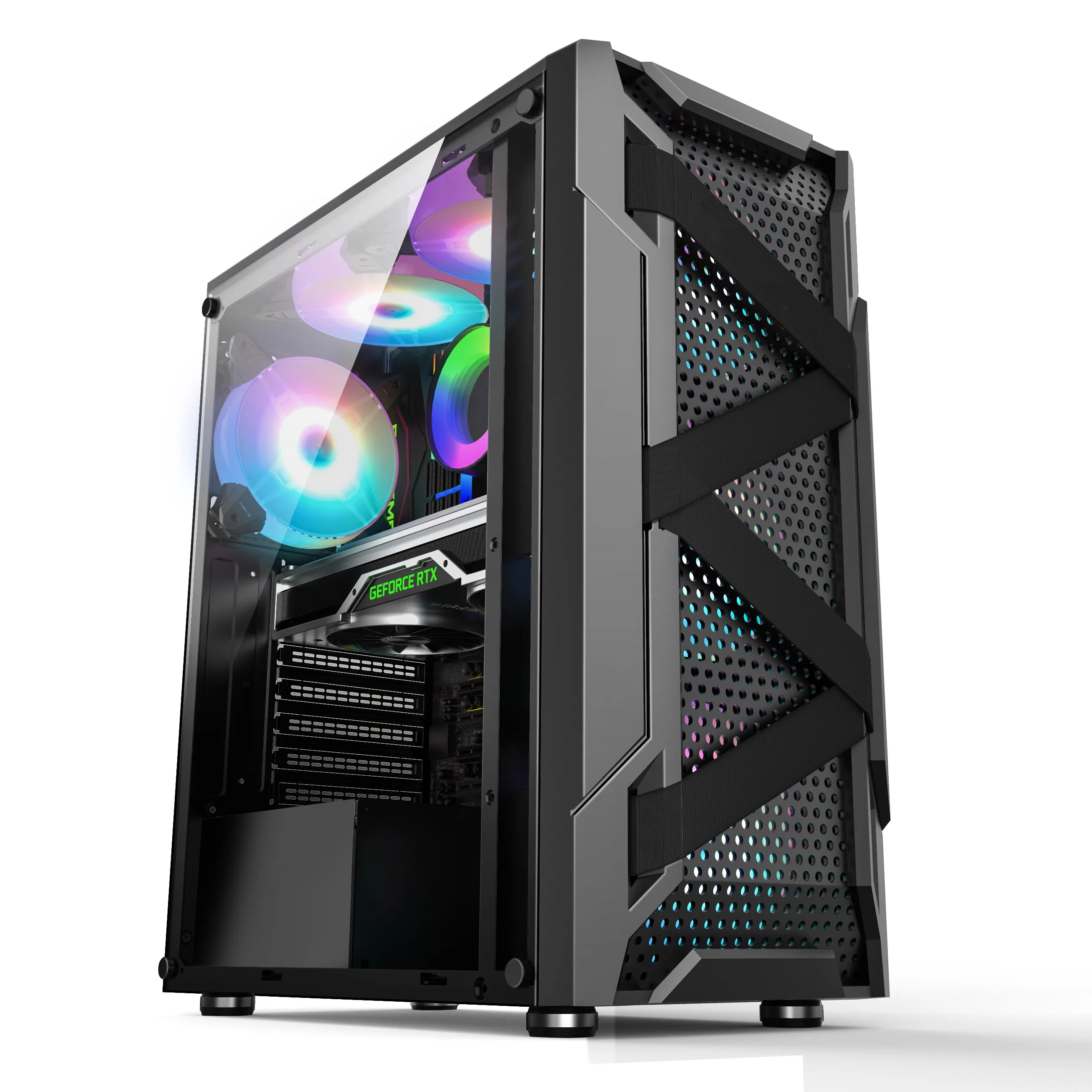 RTX 3080 case Aluminum Computer Case ABS panel gaming computer atx pc case