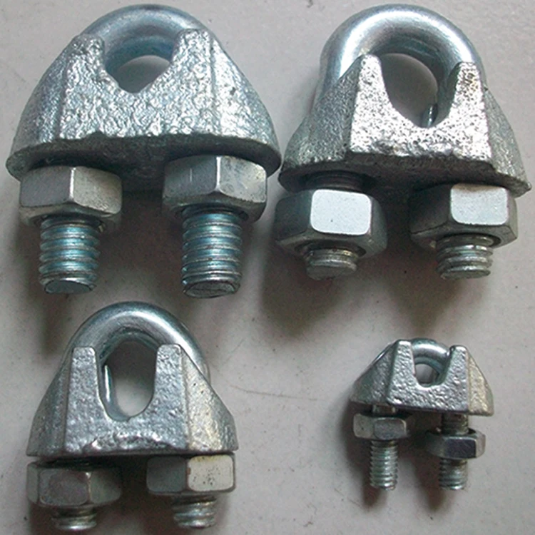 Hardware Rigging stainless steel cable wire rope clamp DIN741