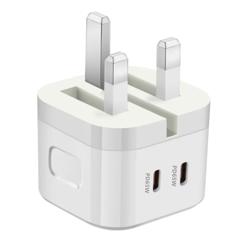 65W gallium nitride charger dual type-C folding British standard fast charging Gan gallium nitride 45W fast charging charger