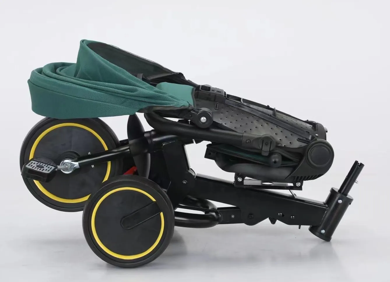 2024 hot sale baby tricycle can folding with push bar CE certificate children kids cycle baby carrier 3 wheel