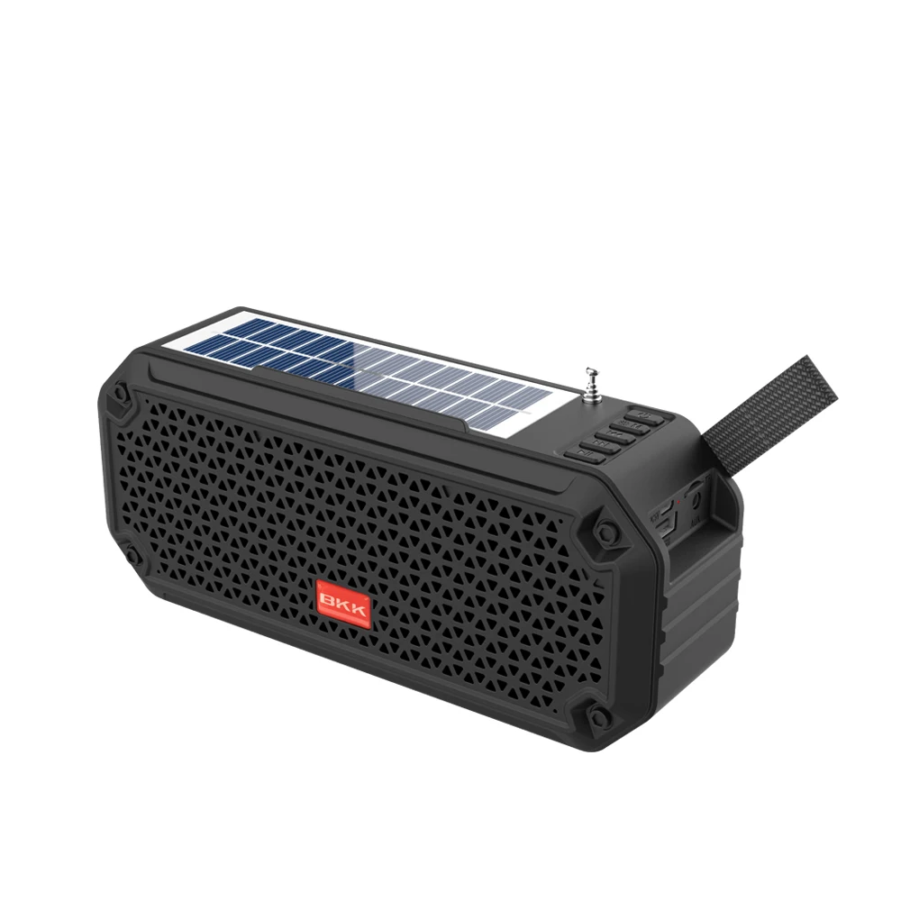 Solar Panel Hand Crank Emergency AM FM Weather Alert Portable Radio with Flashlight Lamp Bluetooth