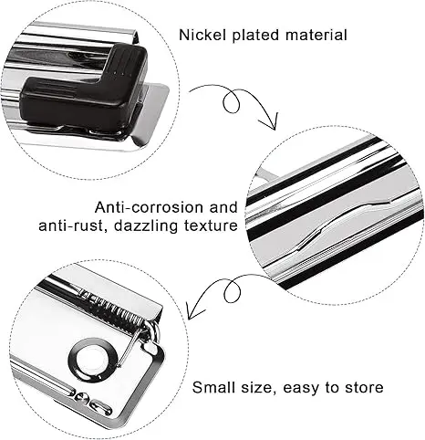 GOIT Metal Plastic Memo White Folder File Paper Custom Wood Cardboard Writing Board Clipboard Clips with Storage