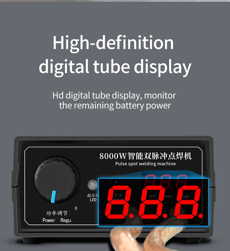 8000W Mini Spot Welder Kit DIY 18650 Battery Pack Welding Tools Portable Spot welding Machine Pen for 0.1/0.3mm Nickel