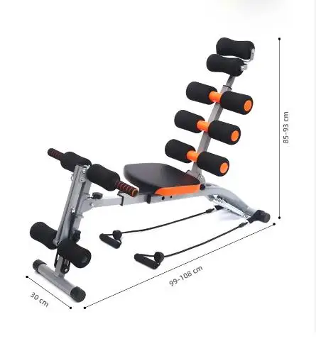 Foldable Ab ExerciseMachine Sit Up Bench  Abs Exerciser Equipment Abdominal Portable Workout Crunch Core Fitness Home Grm