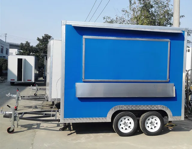 Лидер продаж популярный пищевой автофургон торговый роскошного типа 2 оси 4 колеса мобильный для