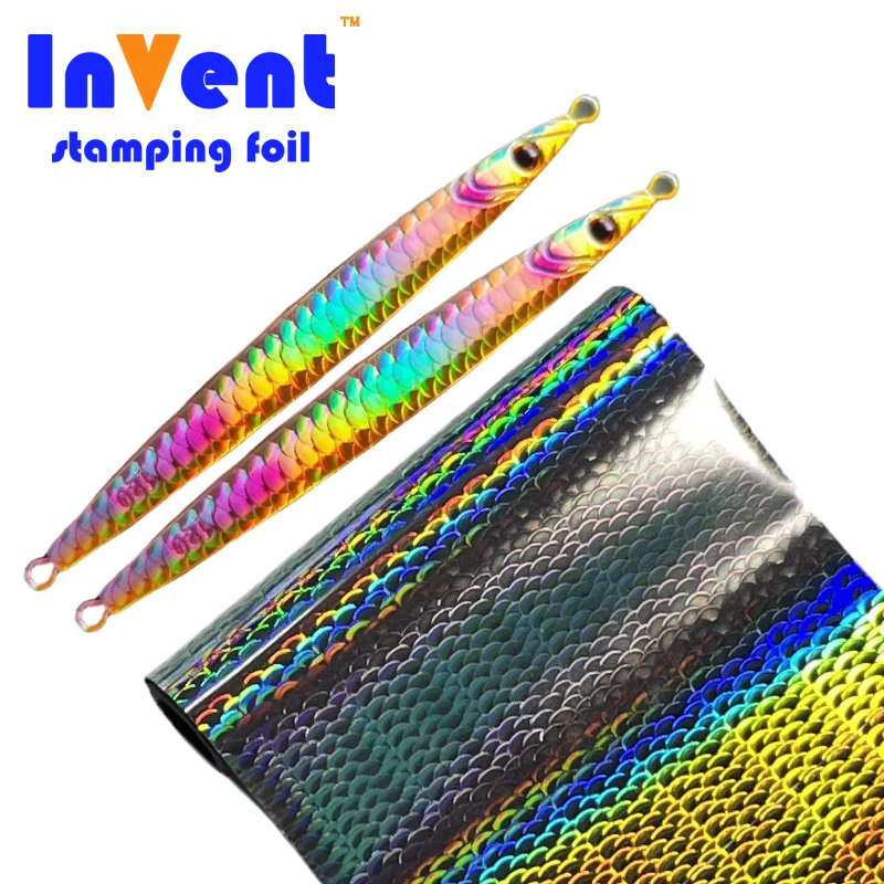 Голографическая радий хит Весы рыбы передачи тепла фольги голографической фольги для рыбалки для рыболовных приманок