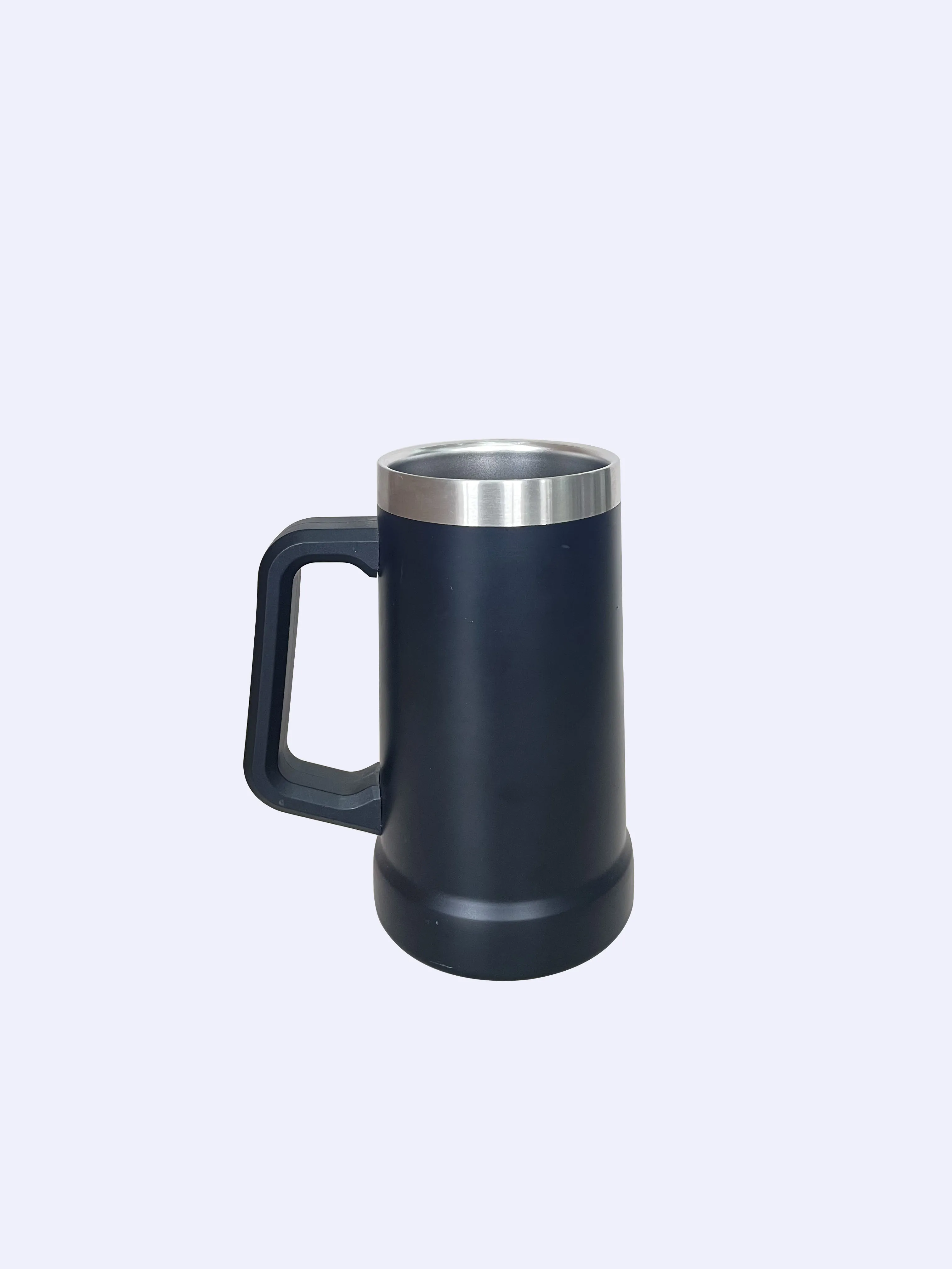ER Classic Beer Stein 24 oz double wall Insulated Beer Party Mug and Tumbler Matte black