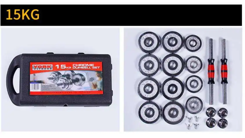 Weight Lifting Gym Equipment Fitness&Body Building home gym wholesale Cheap Steel 50kg Cast Iron Adjustable Dumbbells Set