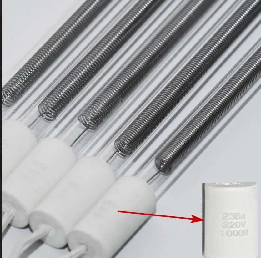 Factory wholesale quartz glass IR infra red heater infrared heat emitter for glass processing