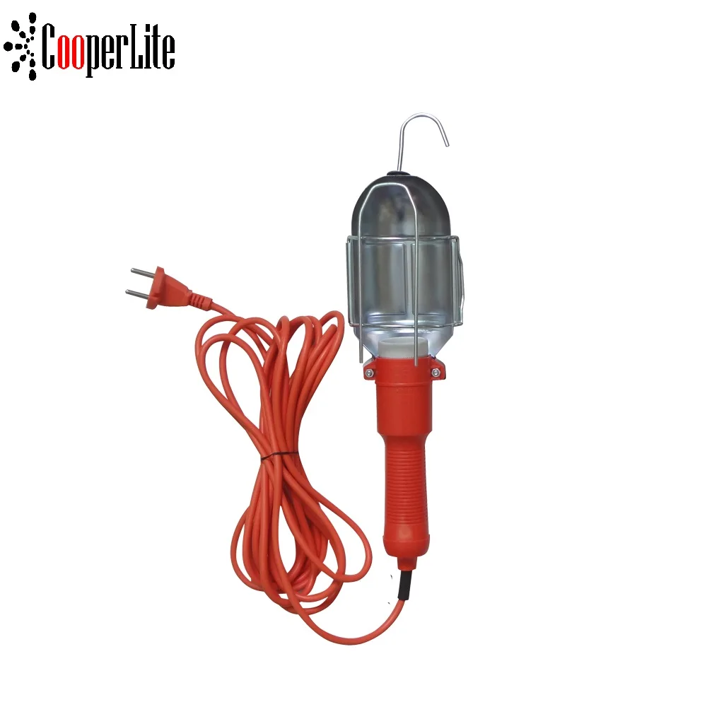 E27 lamp holder Max 60W Portable Metal Lampshade Inspection Light LED Car Work light