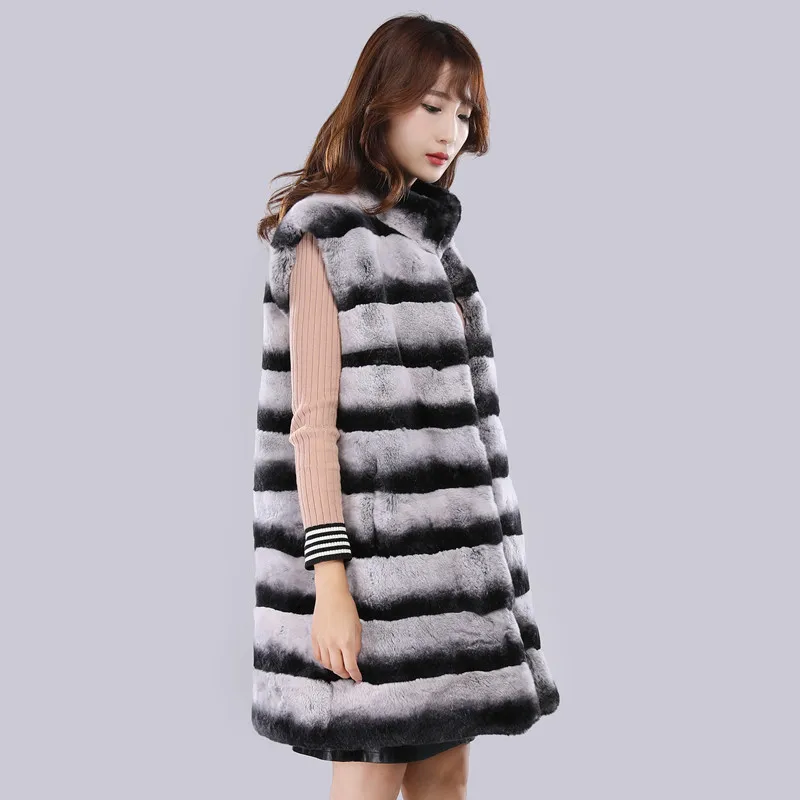 High Quality Rex Rabbit Fur Coat Imitation Totoro Clothes Coat Vest Totoro Color Coat