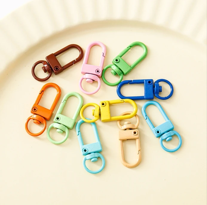 Colorful Lobster Clasp Hooks Metal Plated Clasps For DIY Jewelry Making Dog Keychain Neck alce Bracelet Accessories