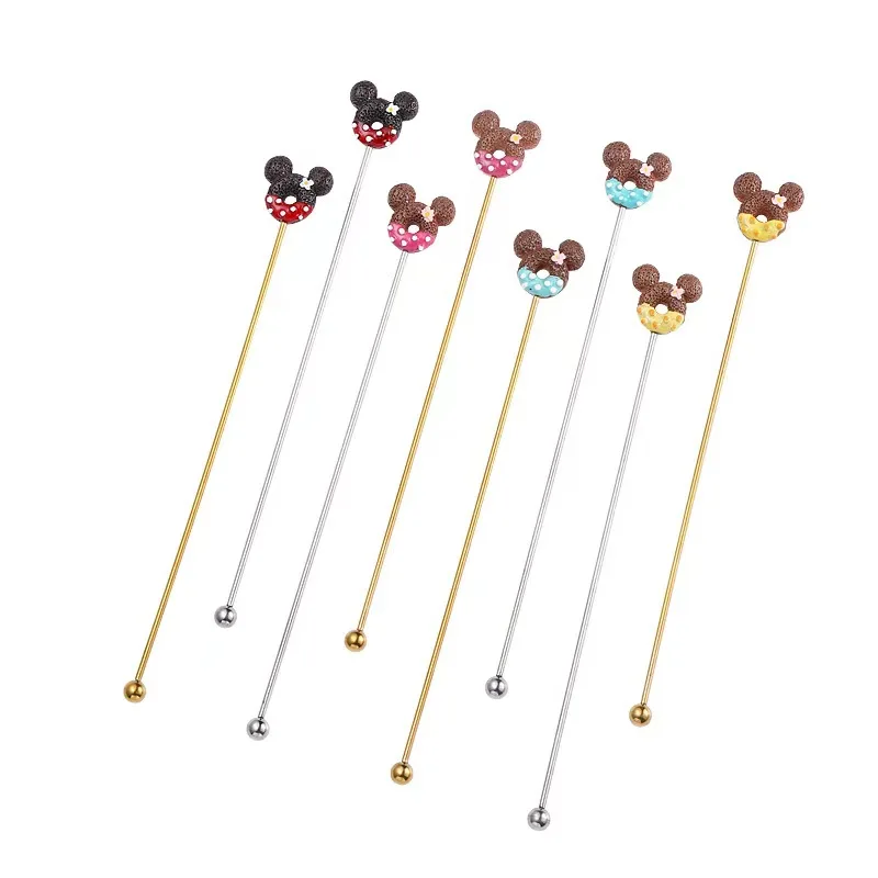 Bar creative mixer stick Milk tea coffee milk powder long handle stirring stick