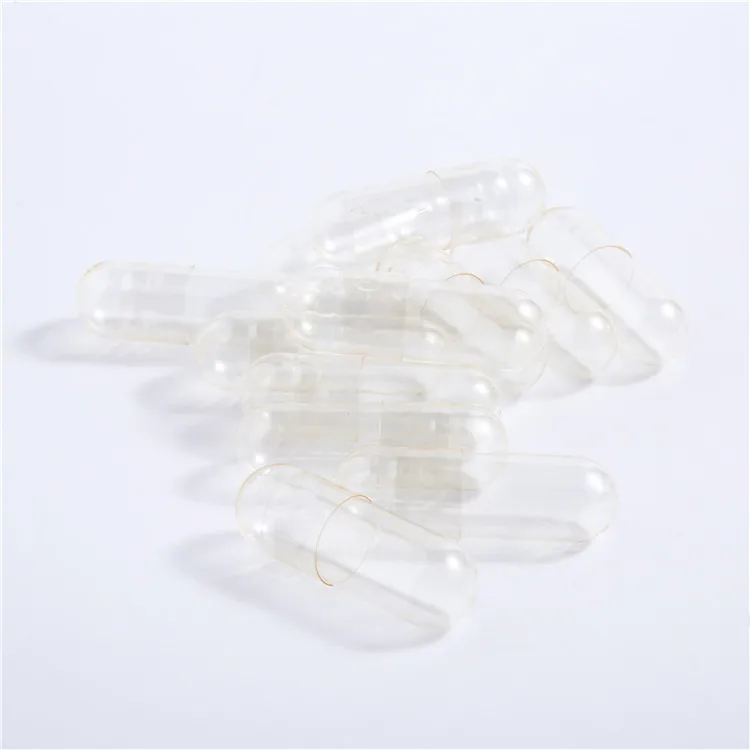 Transparent free sample intestine dissolved acid-resistant halal empty hard empty gelatin enteric coated capsule