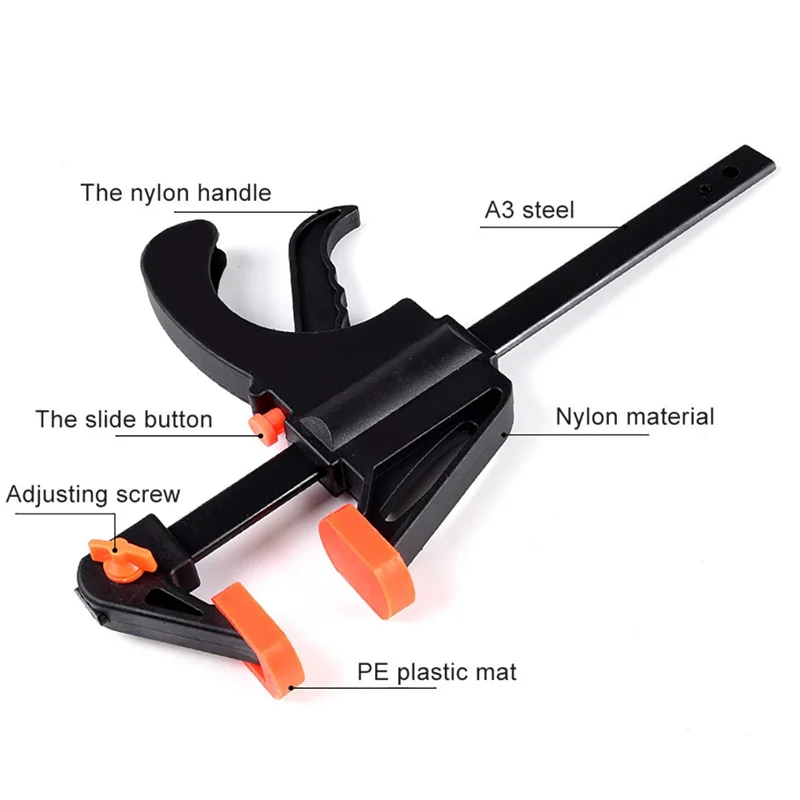 Clamp Mini Small Craft Wood Grip Barbell Lock Collars Woodworking F Bar Clamp