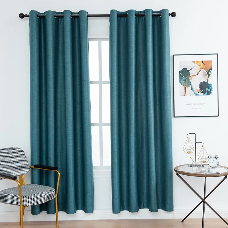 
Hot Selling window curtains for the living room blackout Solid Color Curtain Blackout Curtain windows living room 