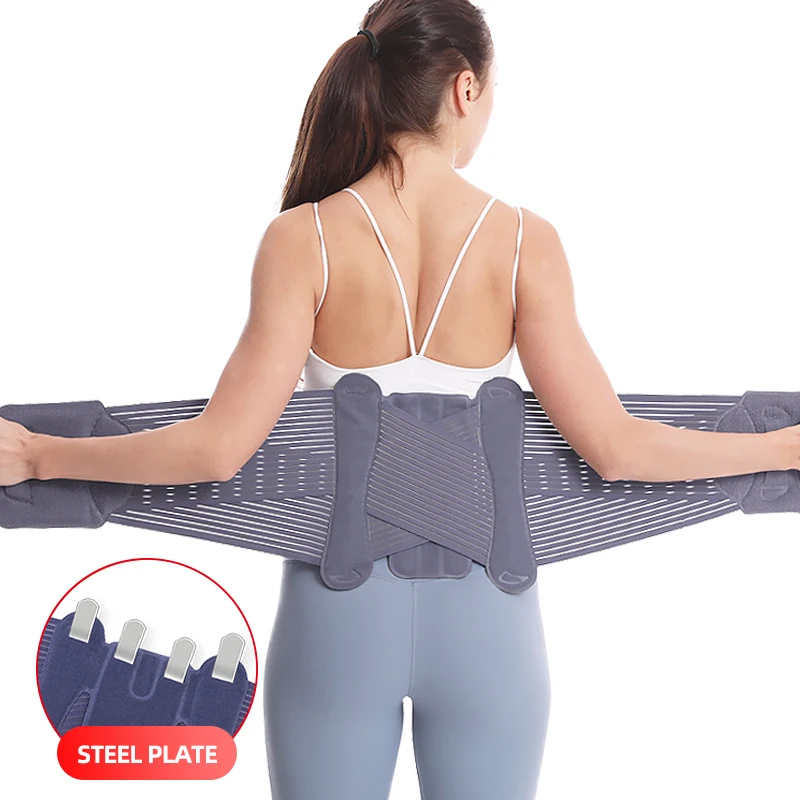 2023 Fit Lumbar Support belt Lower Back Support Elastic Strapping Adjustable Back Brace for Back Pain Relief