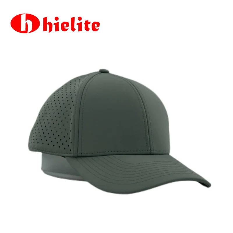 Adjustable Flat Customize Hip Hop Hats  Blank  green custom  quick dry snapback trucker sombreros laser cut cap