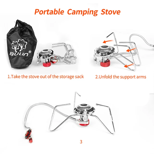 BL100-B5 Hot Sale CE certification Outdoor Single Burner Mini Butane Portable Camping Equipment  Gas Stove