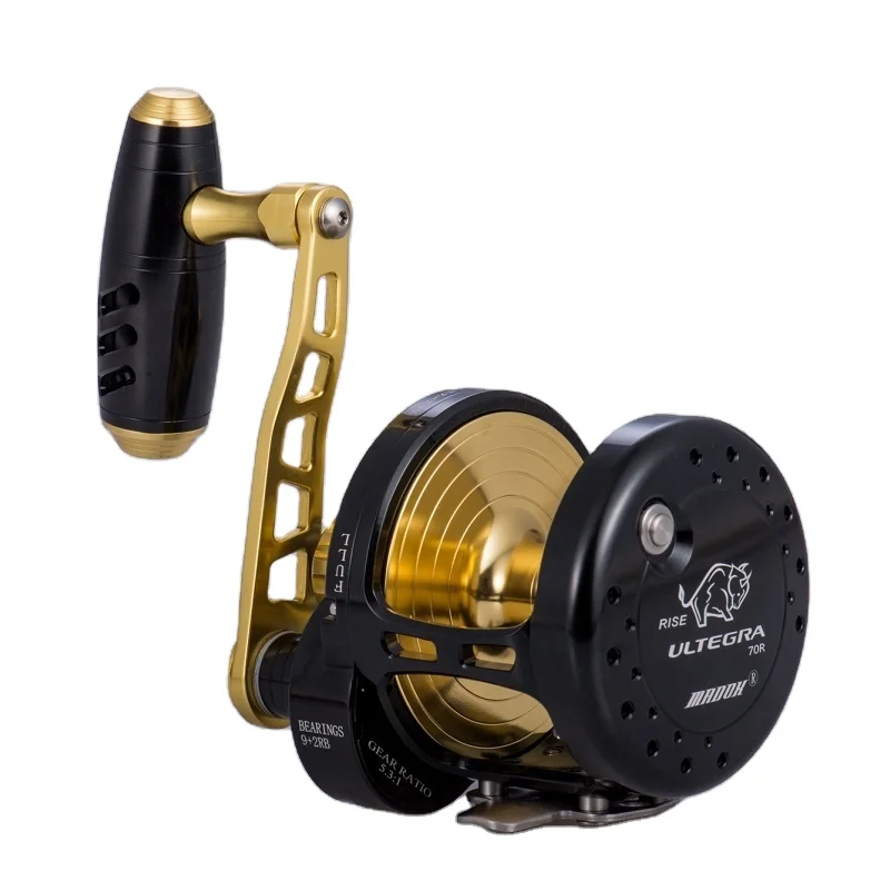 FUNADAIKO UT20 30 50 70 Aluminum Saltwater Spinning Fishing Reel Sea Steel Wheel Slow Jigging Reel