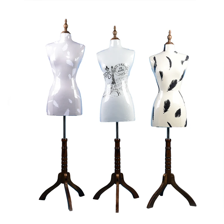 
Feather/pyramid Pattern Customizable Pu Foam Tripod Stand For Mannequin Upper Body 