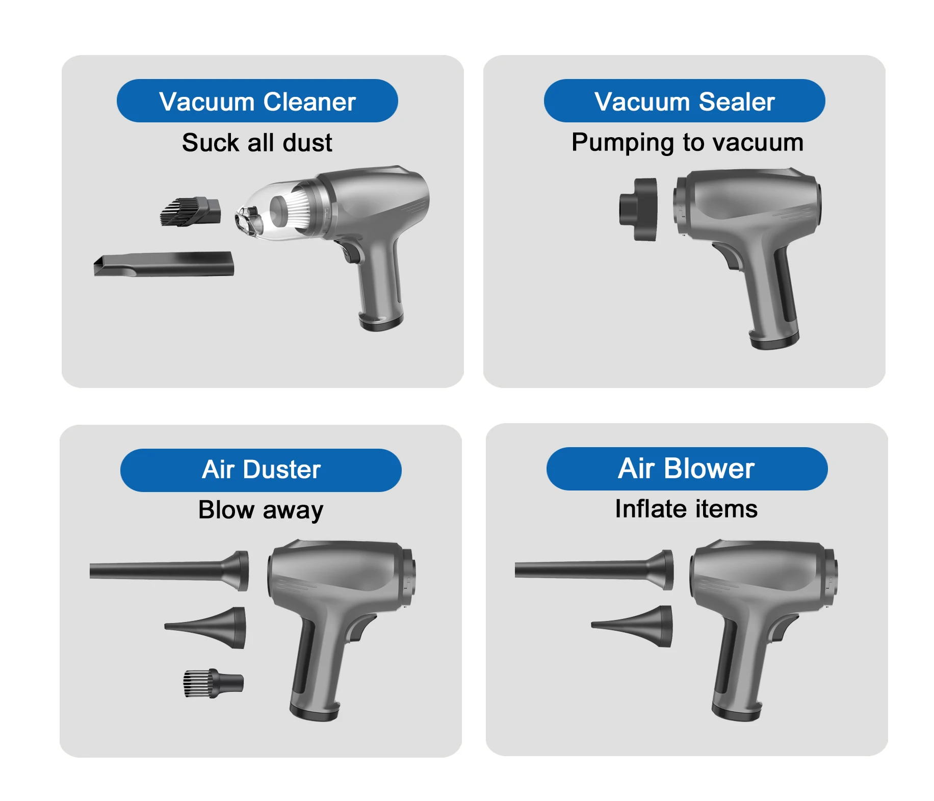 Portable Handheld Vacuum  for Home Car Office Pet Hair 11 KPA High power cordless Vacuum cleaner Wireless  Cleaner Factory