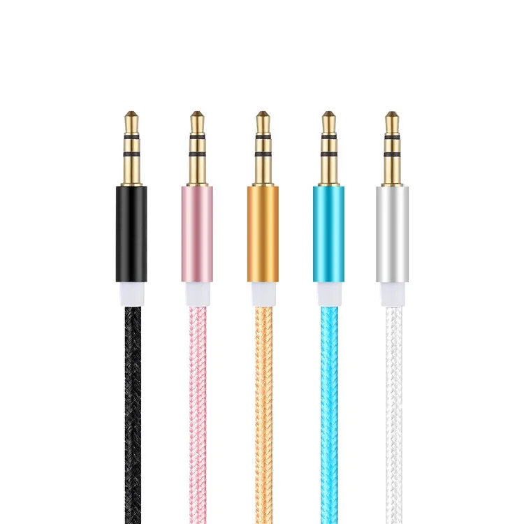 300PC/lot  Audio Cable Listening Focuses Cable Phone Car Speaker MP4 Headphone 3.5MM Audio AUX Cables
