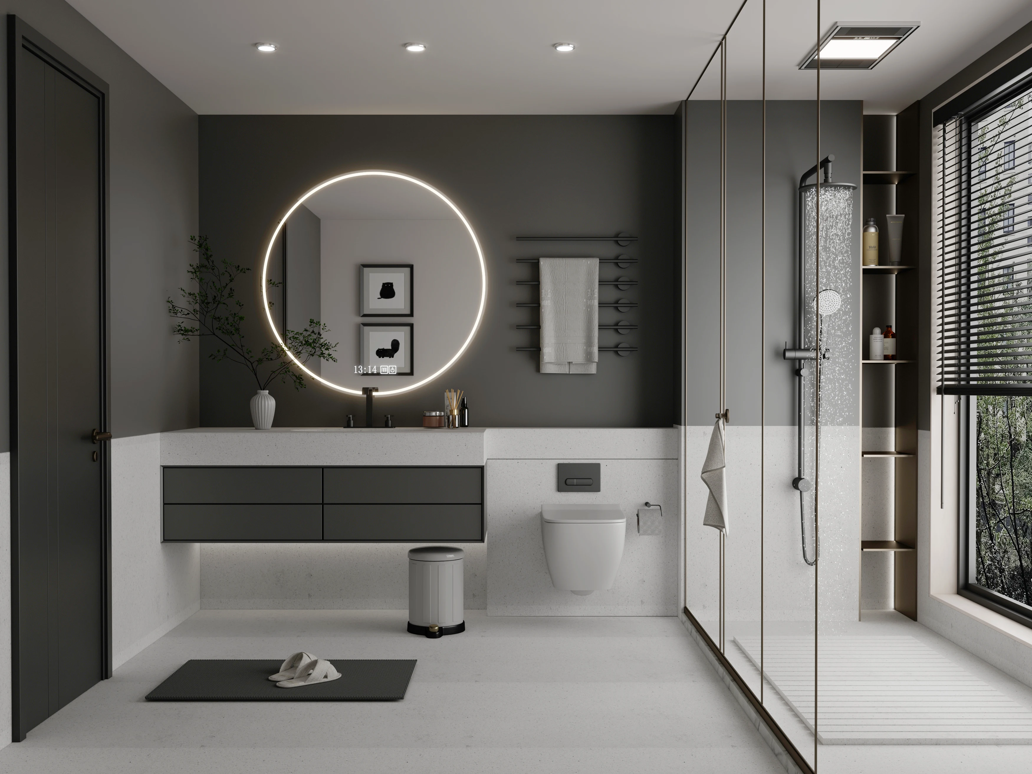 MD1553 Modern Square Marble Basin Sink Customizable Rectangular Concrete Stone Resin Washbasins for Bathroom and Kitchen Use