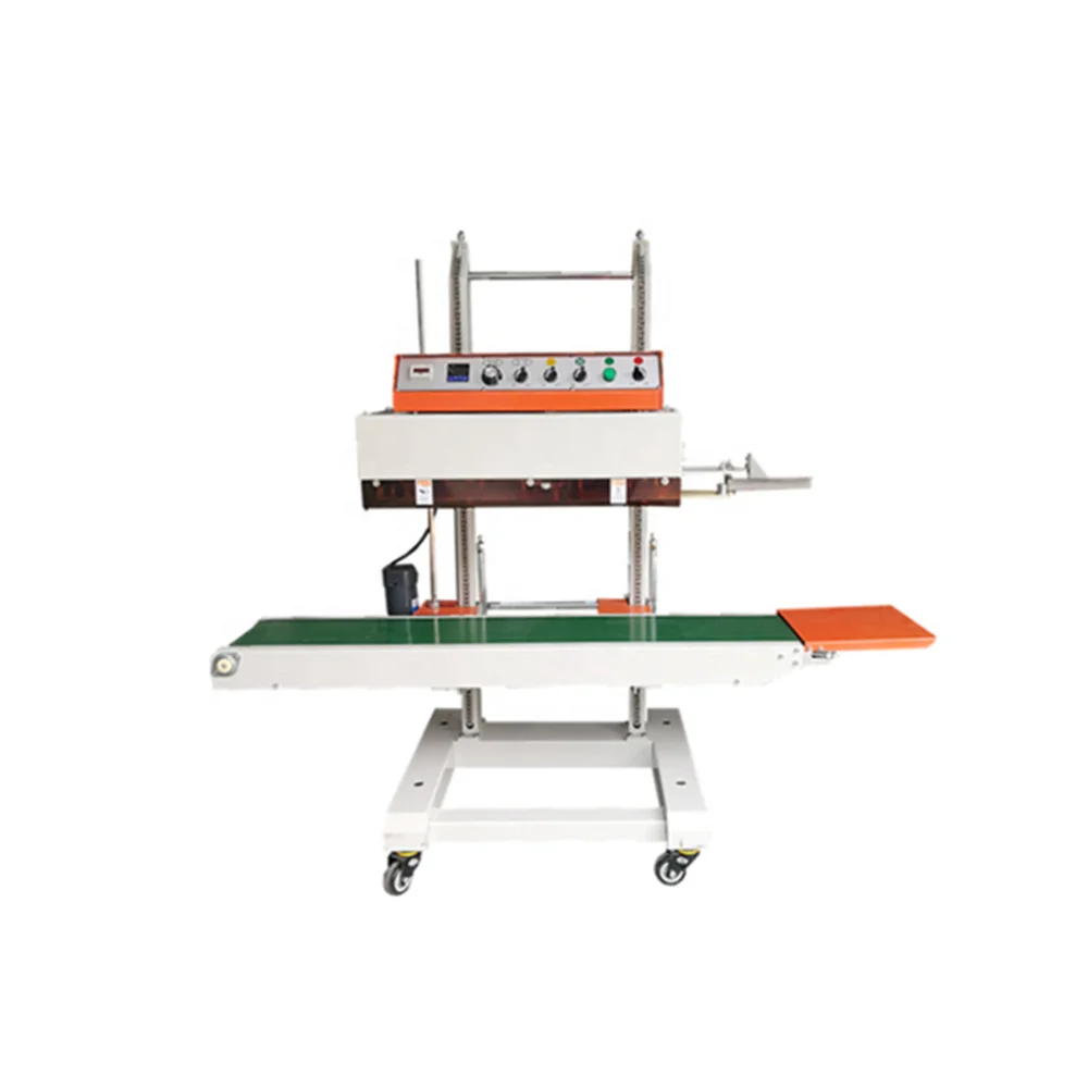 QLF-1680 Vertical Continuous Band Sealer Sealing Machine