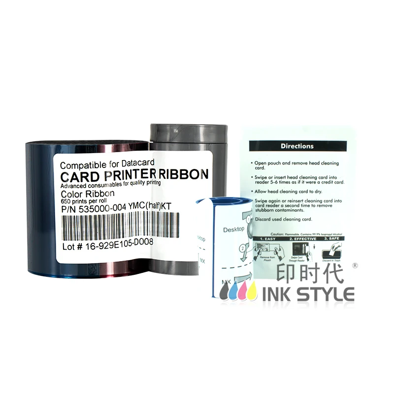 Generic Datacard CD800 Printer 535000-004 ymcKT Half Panel Ribbon - 650 images