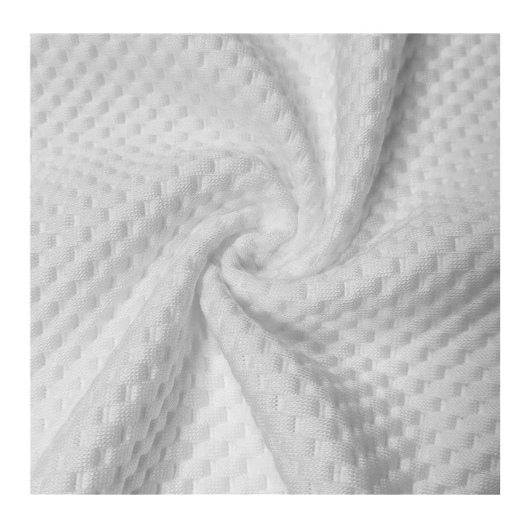 70%pes hotel hospital white bed knit mattress quilting fabric