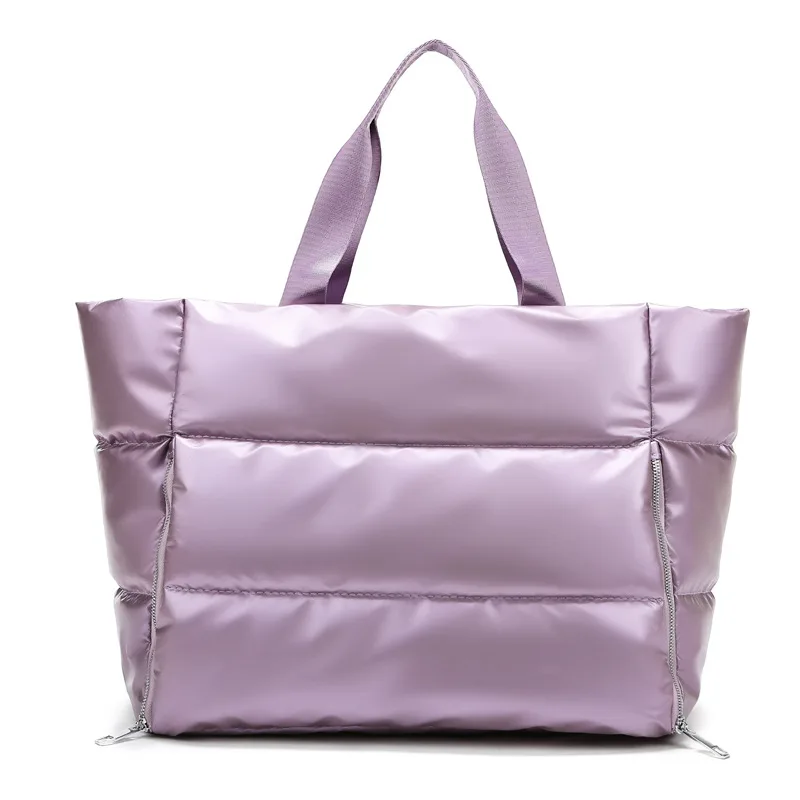 women girls hot sale PORTABLE  yoga mat bag sport waterproof puffer tote bag ladies handbag purse