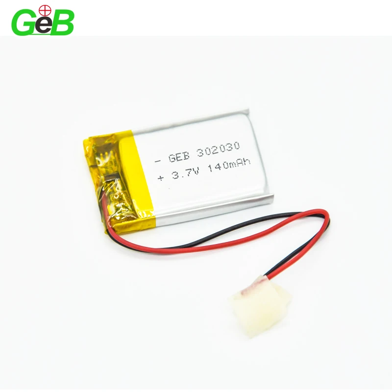 GEB  Battery OEM 302030 402030 502030 602030 702030 802030 3.7V Rechargeable Batteries 300mah 400mah Li-polymer Battery With KC