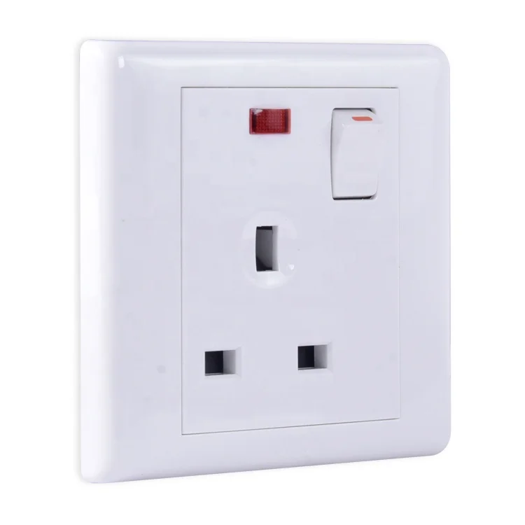 JUNON A Series British Plug 13A Wall Sockets Wall switch socket