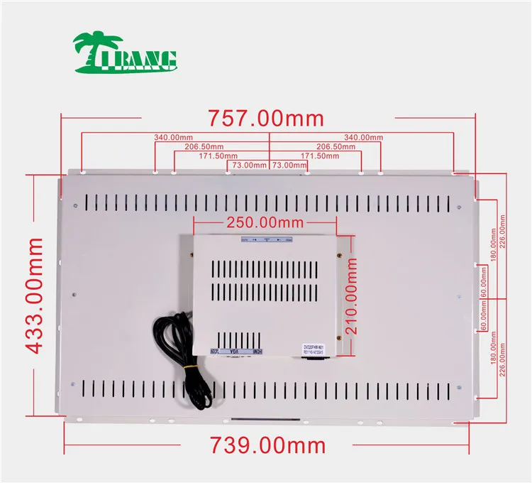 32-Inch TFT PC Gaming Monitor High-Density Interface Wide VGA 60Hz/165Hz Touch Technology Metal Frame Arcade Displays