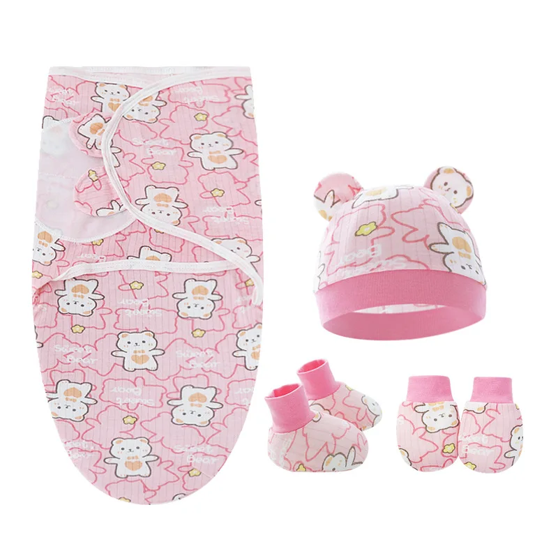 Organic Cotton Baby Sleeping Bag Newborn Baby Swaddle Blanket Wrap Bedding for Comfort and Warmth