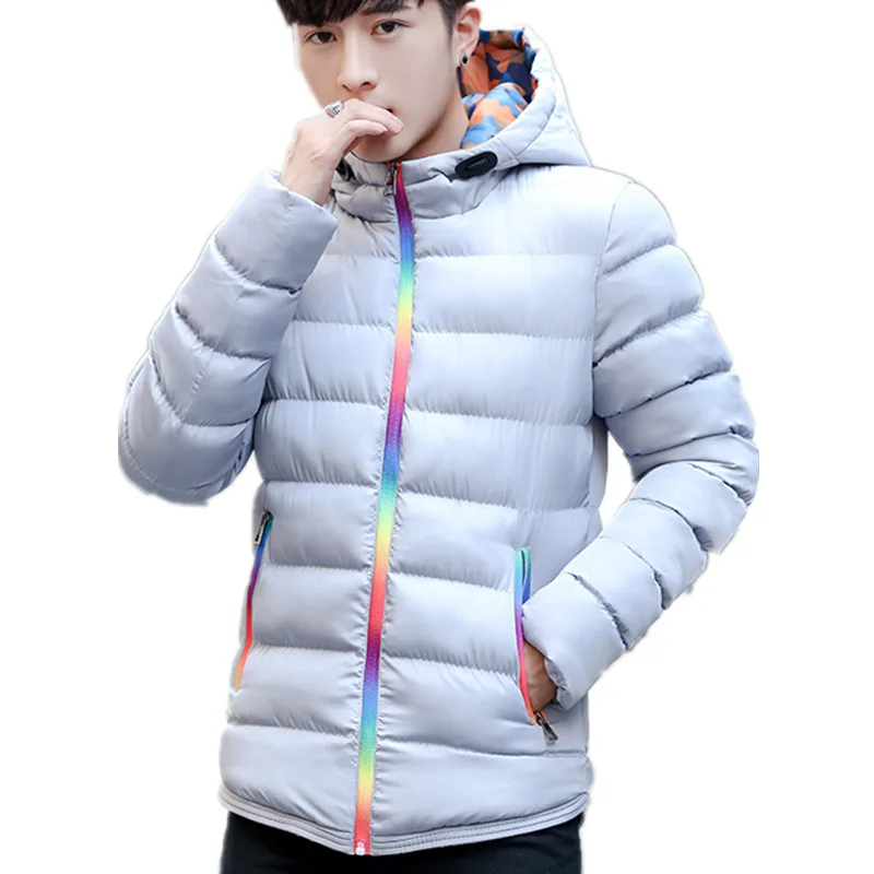 Shiny puffer jacket anorak windbreaker colorful sliver teeth zipper padded bomber jacket
