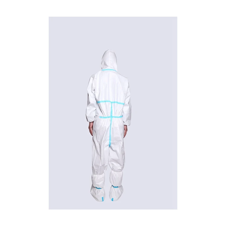 Оптовая продажа, высококачественные Полиэтиленовые одноразовые платья, белое изоляционное платье, комбинезон