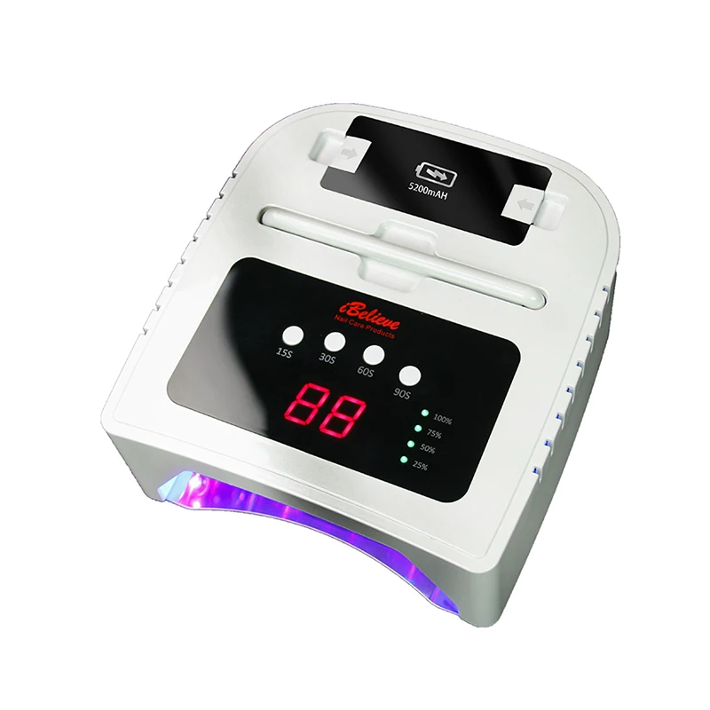 Battery easy remove flexible nails gel machine led light uv led lamp 72 watts