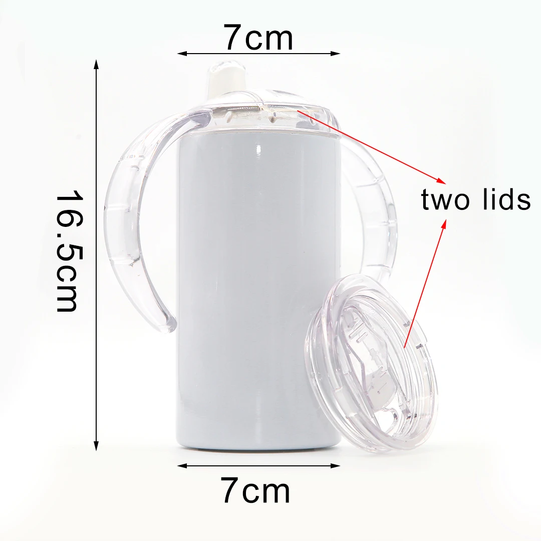 12 унций Детская кружка Бутылочка для молока воды без БФА крышки SK прямые сублимационные заготовки из нержавеющей стали