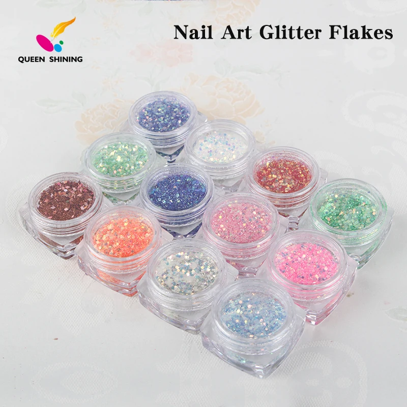 QS Factory Wholesale Custom Private Label 3 in 1 Acrylic Dipping Powder 12 Colors Dip Nail Acrylic Powder